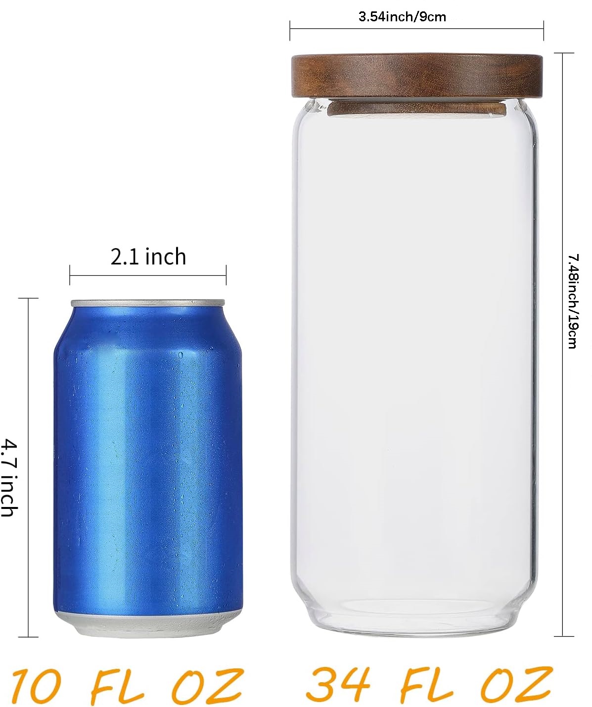 4-pack glazen potten van 34 oz - Food Storage Glass Set recensie en prijs