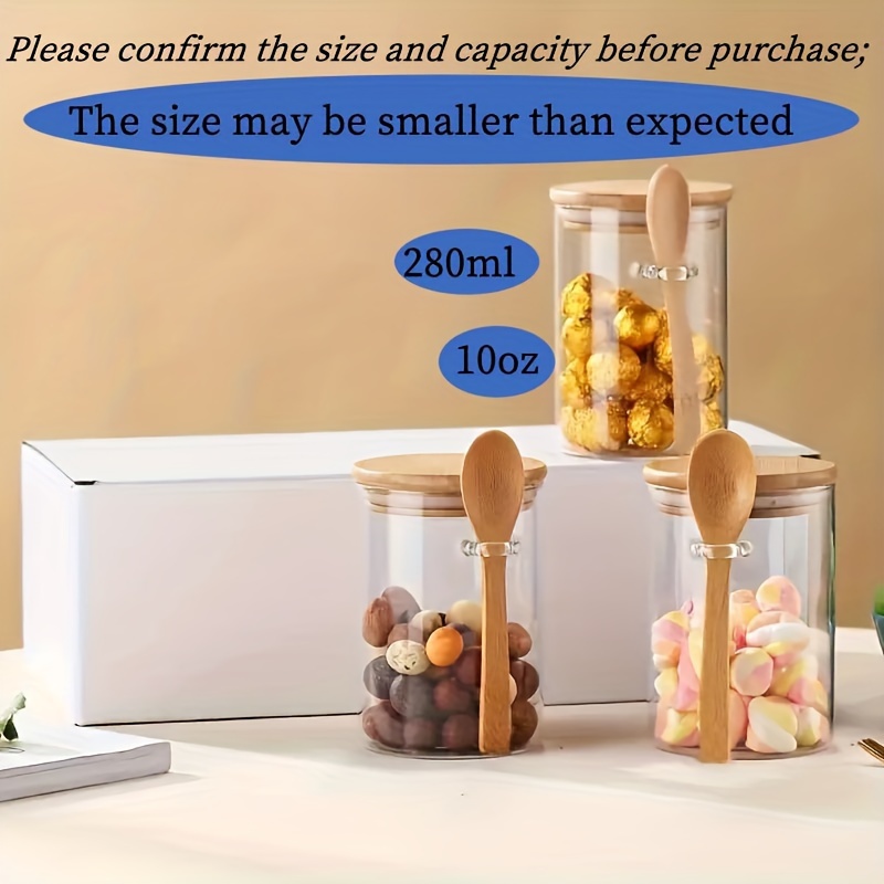 280 ml snoeppot, koekjespot, g - Food Storage Glass Set recensie en prijs