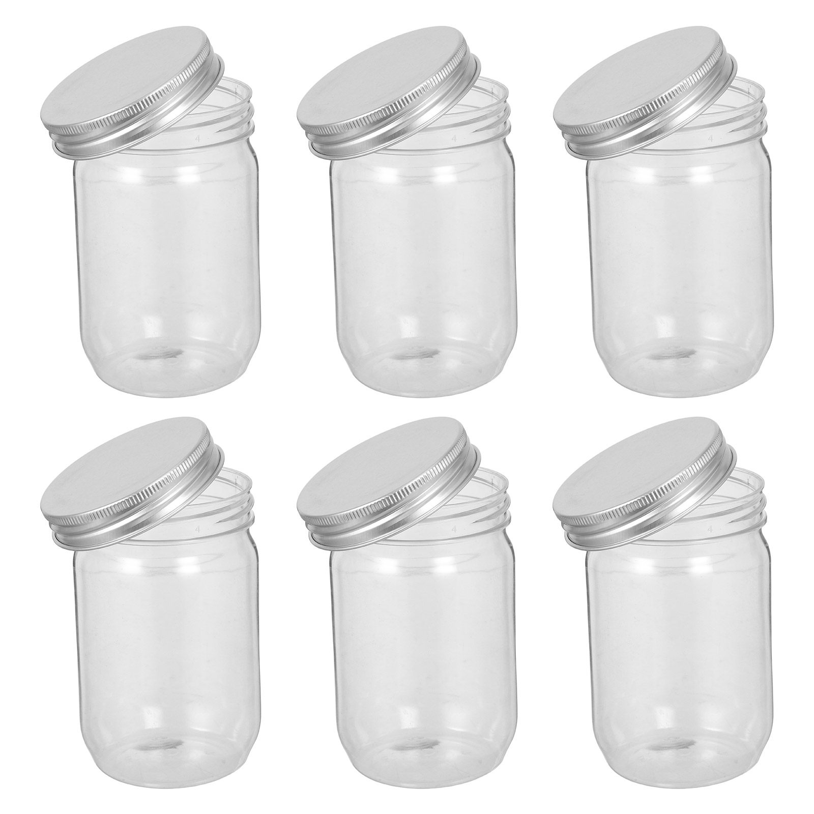 6 stuks doorzichtige plastic m - Food Storage Jars Airtight recensie en prijs