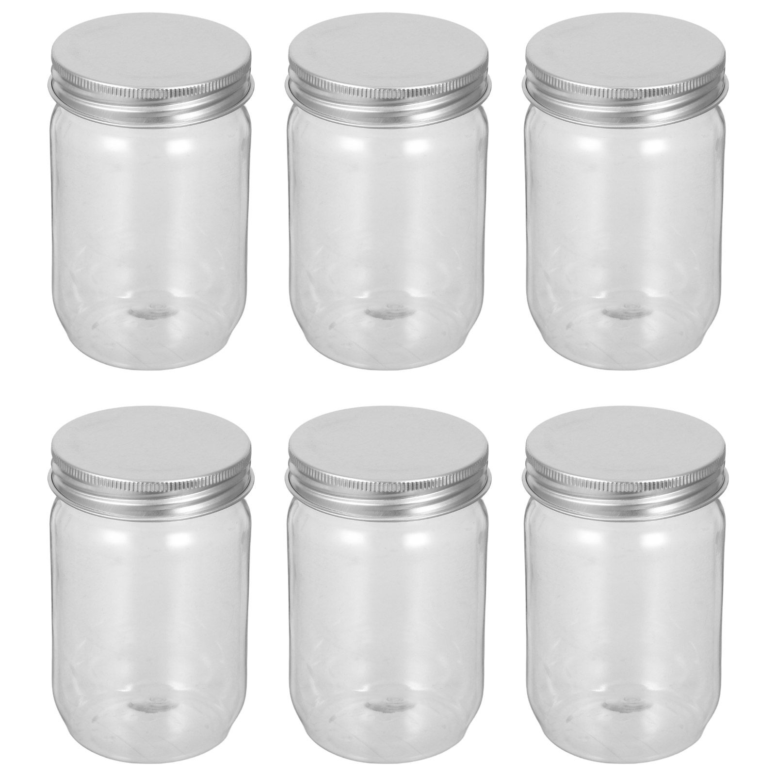 6 stuks doorzichtige plastic m - Food Storage Jars Airtight recensie en prijs