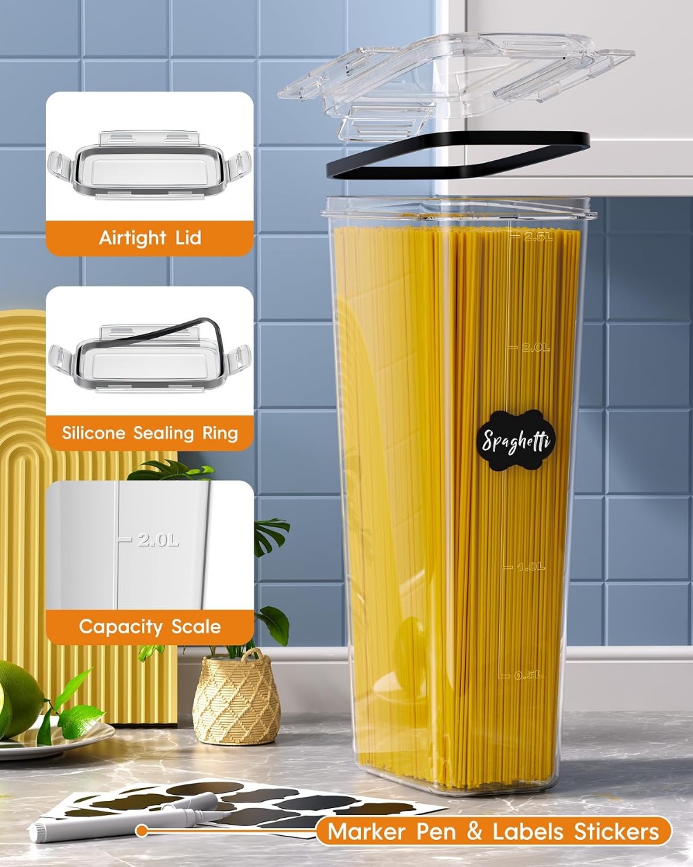 24 stuks luchtdichte voorraadd - Food Storage Lid recensie en prijs