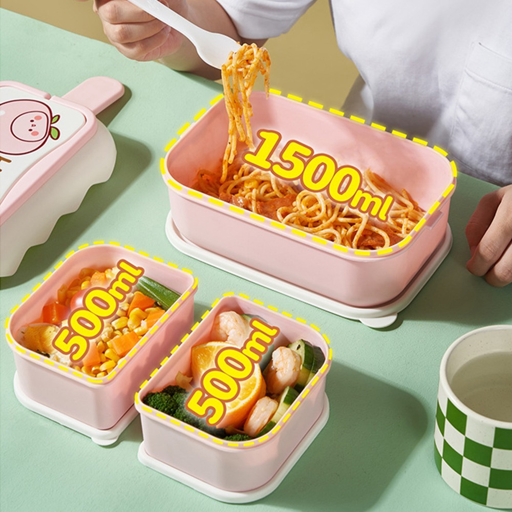 Praktische lunchbox met 3 comp - Food Storage Practices recensie en prijs