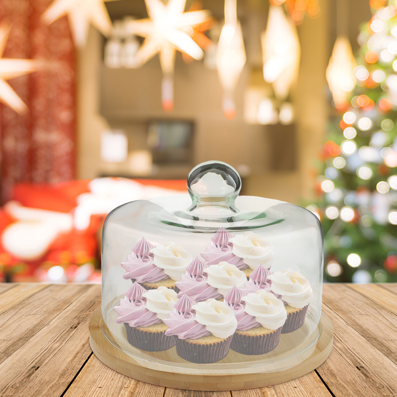 1Set Cake Glazen Kap Beschermh - Storage Food Tray recensie en prijs